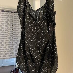 Women's Black Sleeveless Top